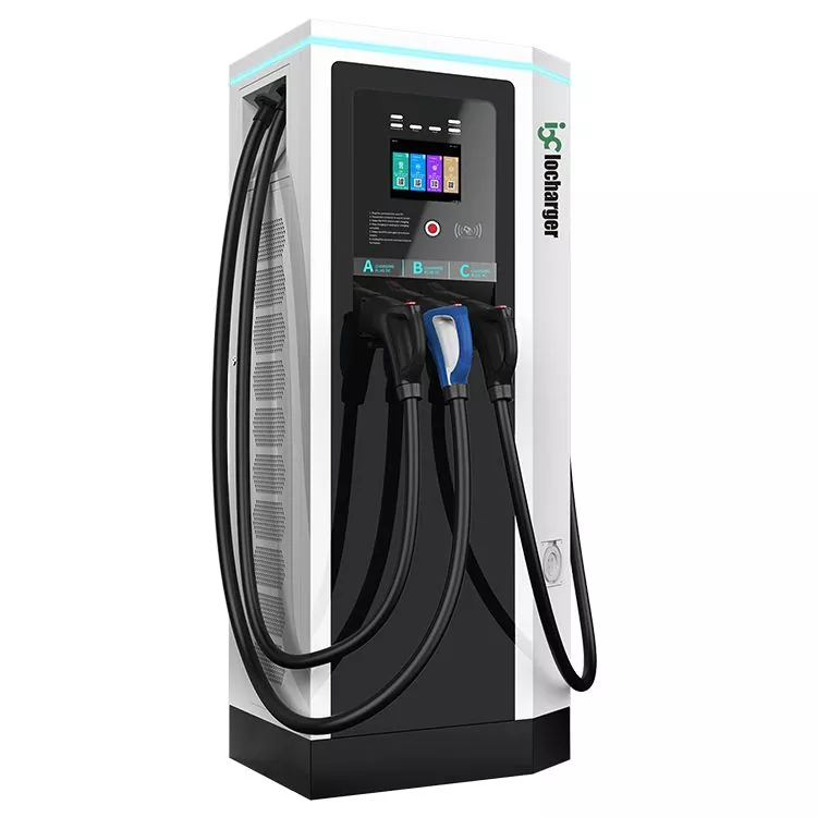 OCPP 60-120KW CCS-2 CHAdeMO 22KW Cineál-2 AC agus DC Teaglama